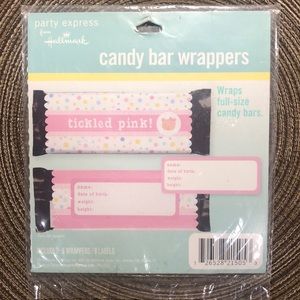 Baby Announcement Candy Bar Wrappers Pink Girl Tickled Pink